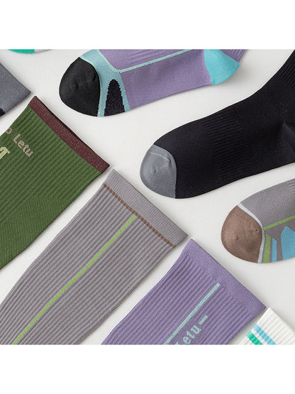 Rufia - Ribbed Ruffle Trim Mid-Calf Socks product image 4