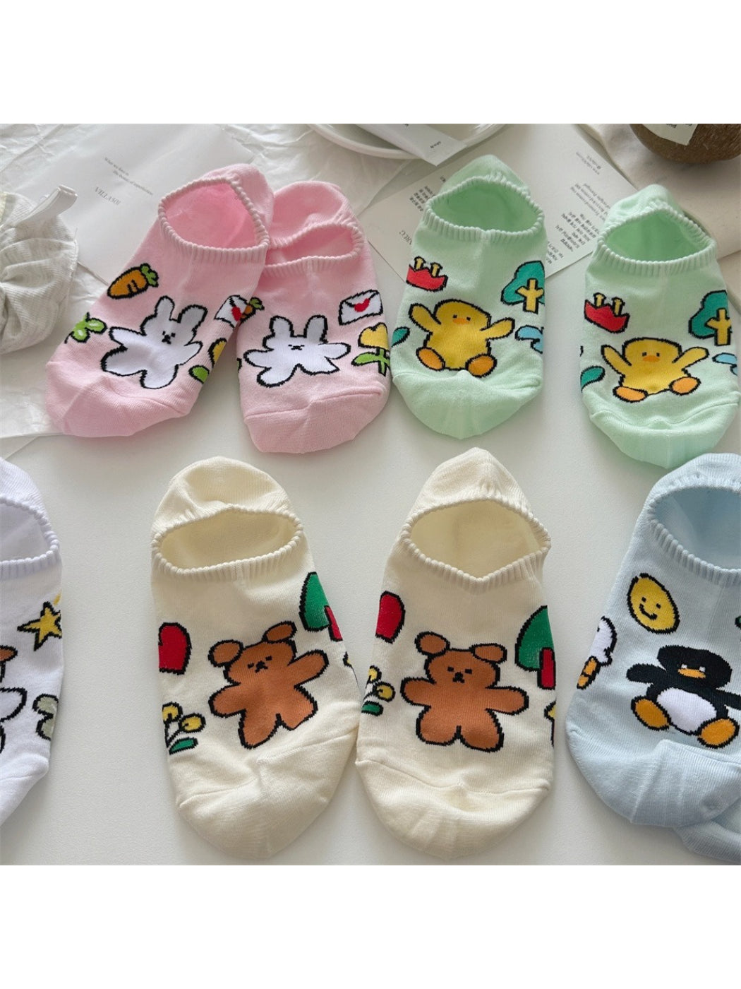 Rufia - Cute Bear & Bunny Ankle Socks product image 2
