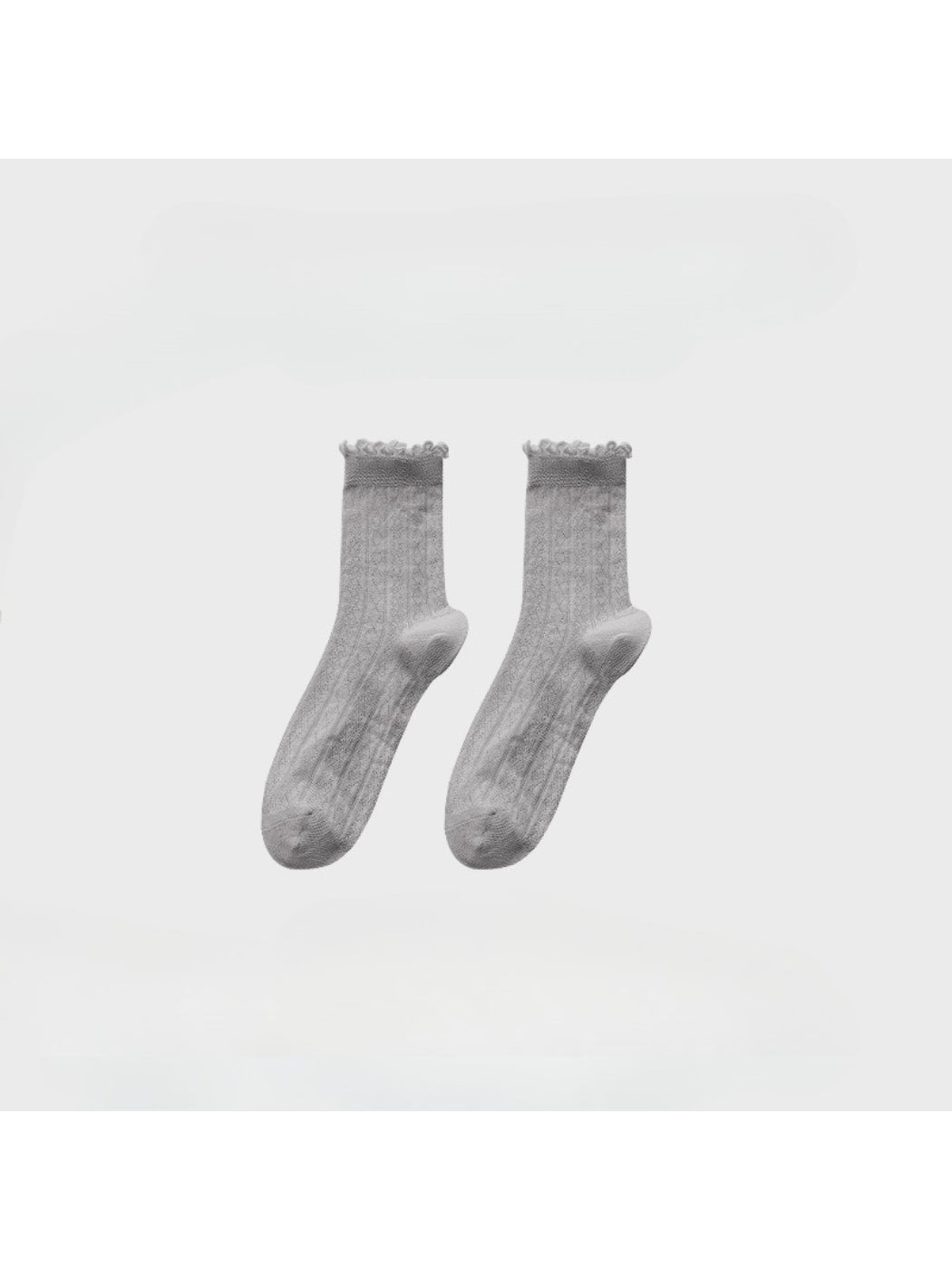 Rufia - Romantic Lace Texture Sheer Crew Socks product image 9