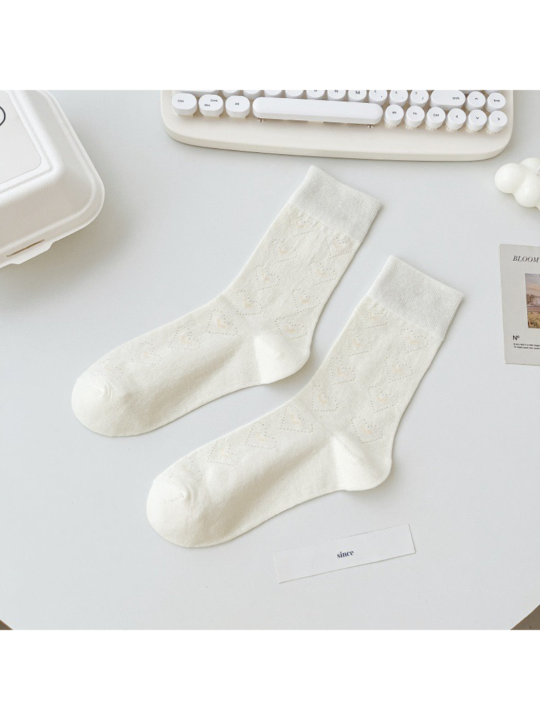 Rufia - Textured Rib Knit Crew Socks product image 6