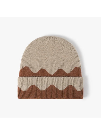 Haila - Wave Colorblock Cuffed Beanie