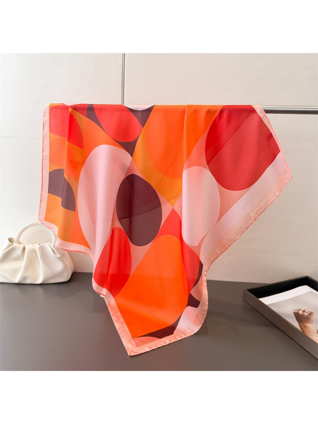 Scarvii - Colorblock Geometric Circle Square Scarf