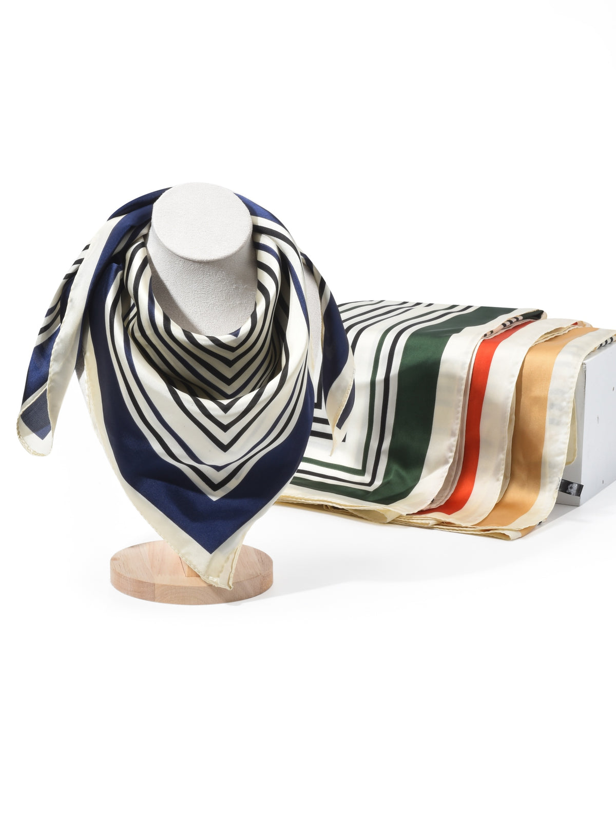 Scarvii - Striped Square Scarf