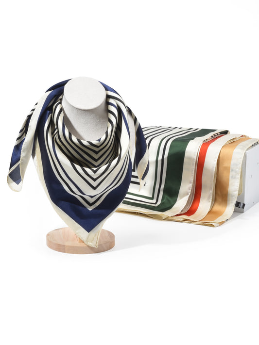 Scarvii - Striped Square Scarf
