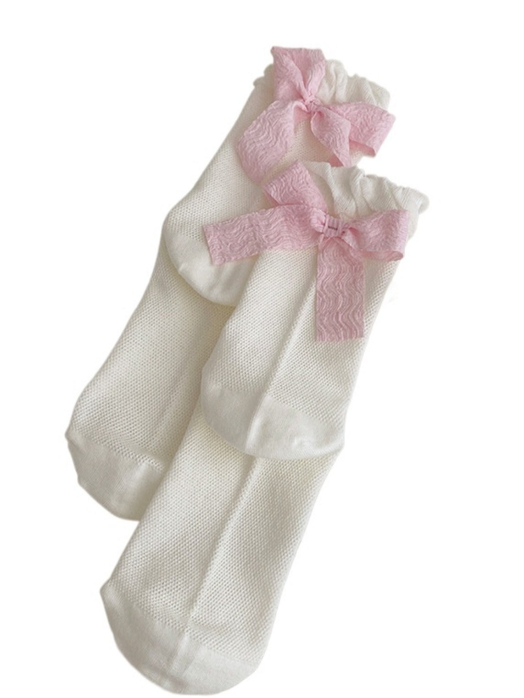 Rufia - Quarter-Calf Socks With Lace Bow– Sweet & Chic