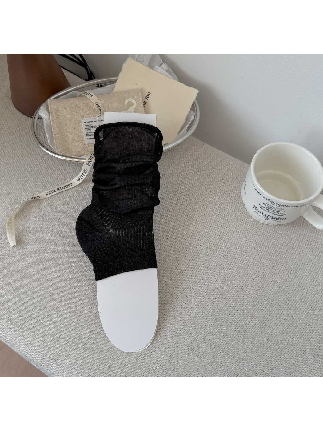 Rufia - Solid Color Slouch Crew Socks