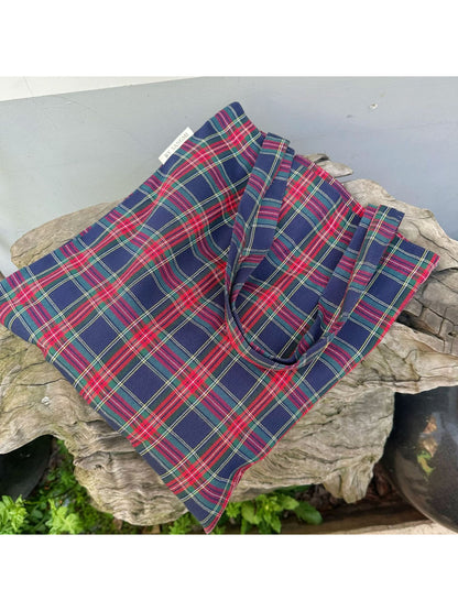 Cosbai - Classic Plaid Everyday Tote Bag