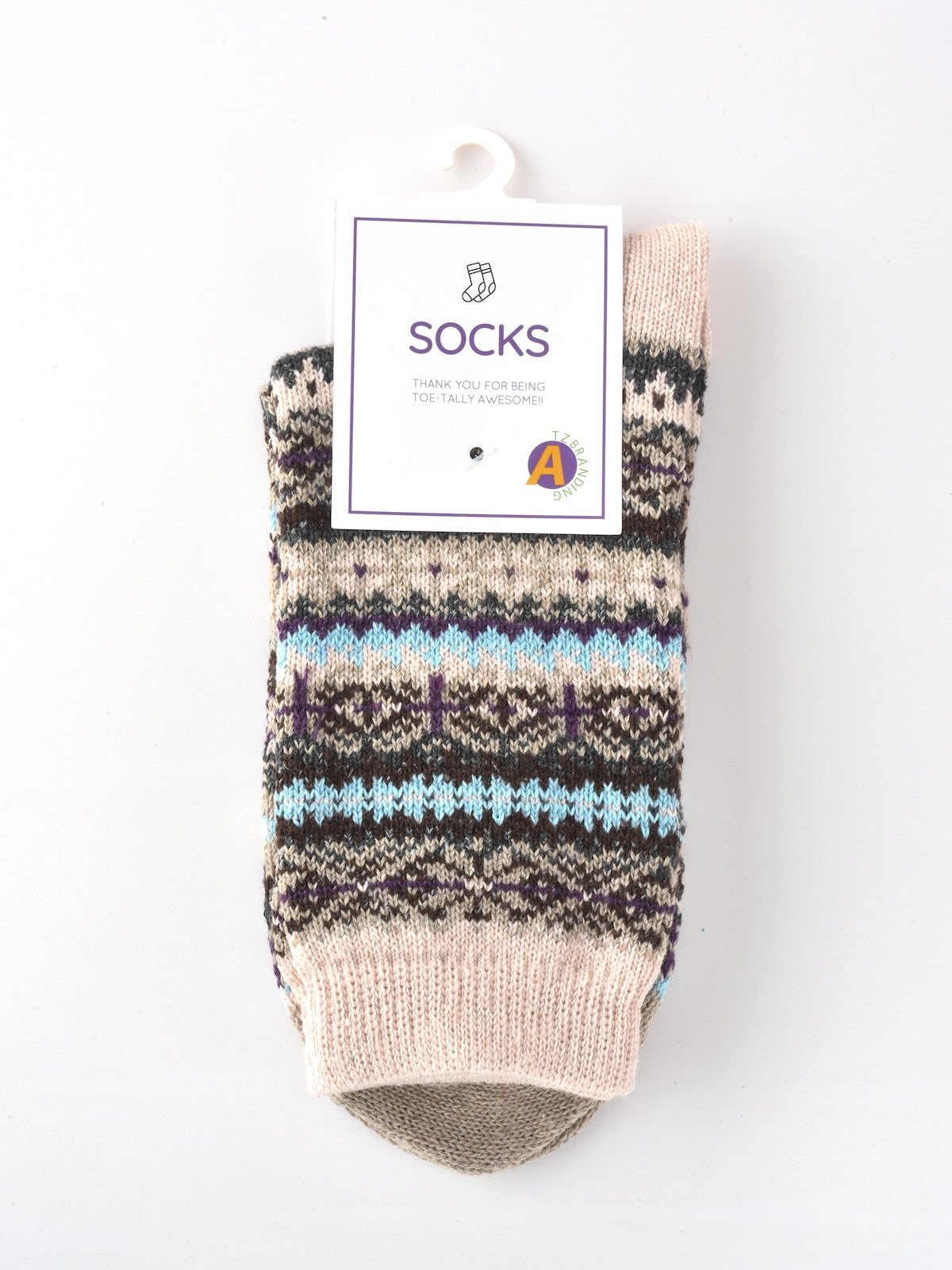 Rufia - Knitted Mid-calf Winter Socks with British Style