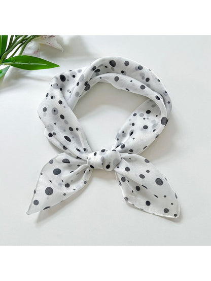 Scarvii - Sweet Polka Dot Printed Square Scarf
