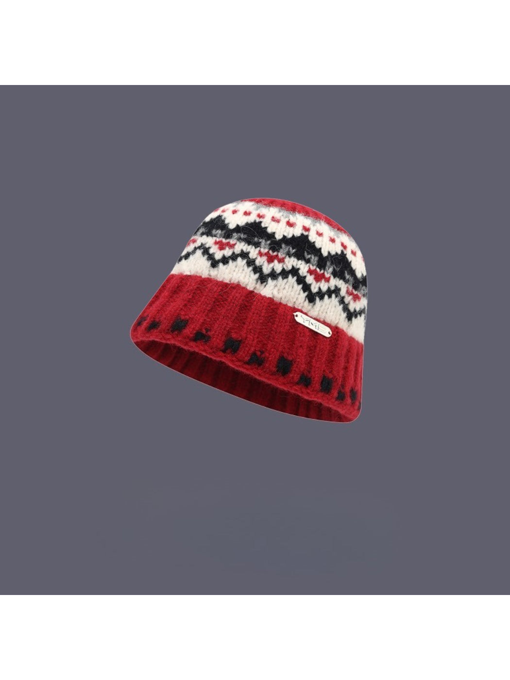 Haila - Fair Isle Knit Cozy Bucket Hat