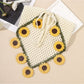 Scarvii Sunflower Crochet Triangle Scarf