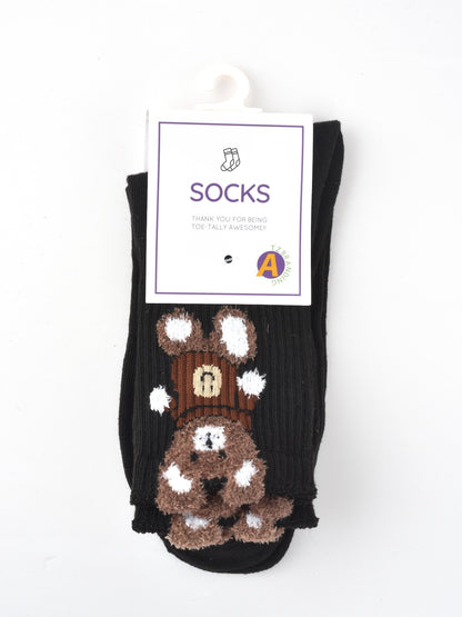 Rufia - Bear Print Winter Socks