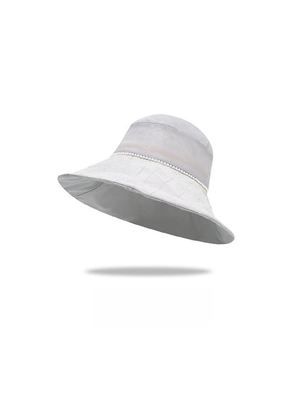 Haila - Women's Wide Brim Solid Color Bucket Hat