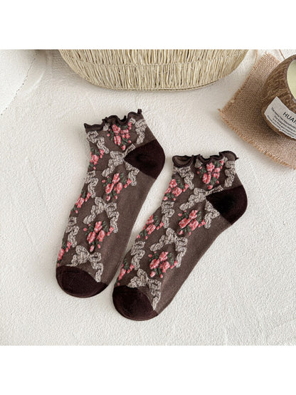 Rufia - Lace Floral Low Cut Socks product image 6