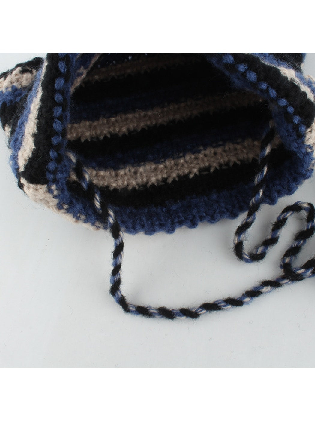 Haila - Striped Cat Ear Shape Knit Beanie