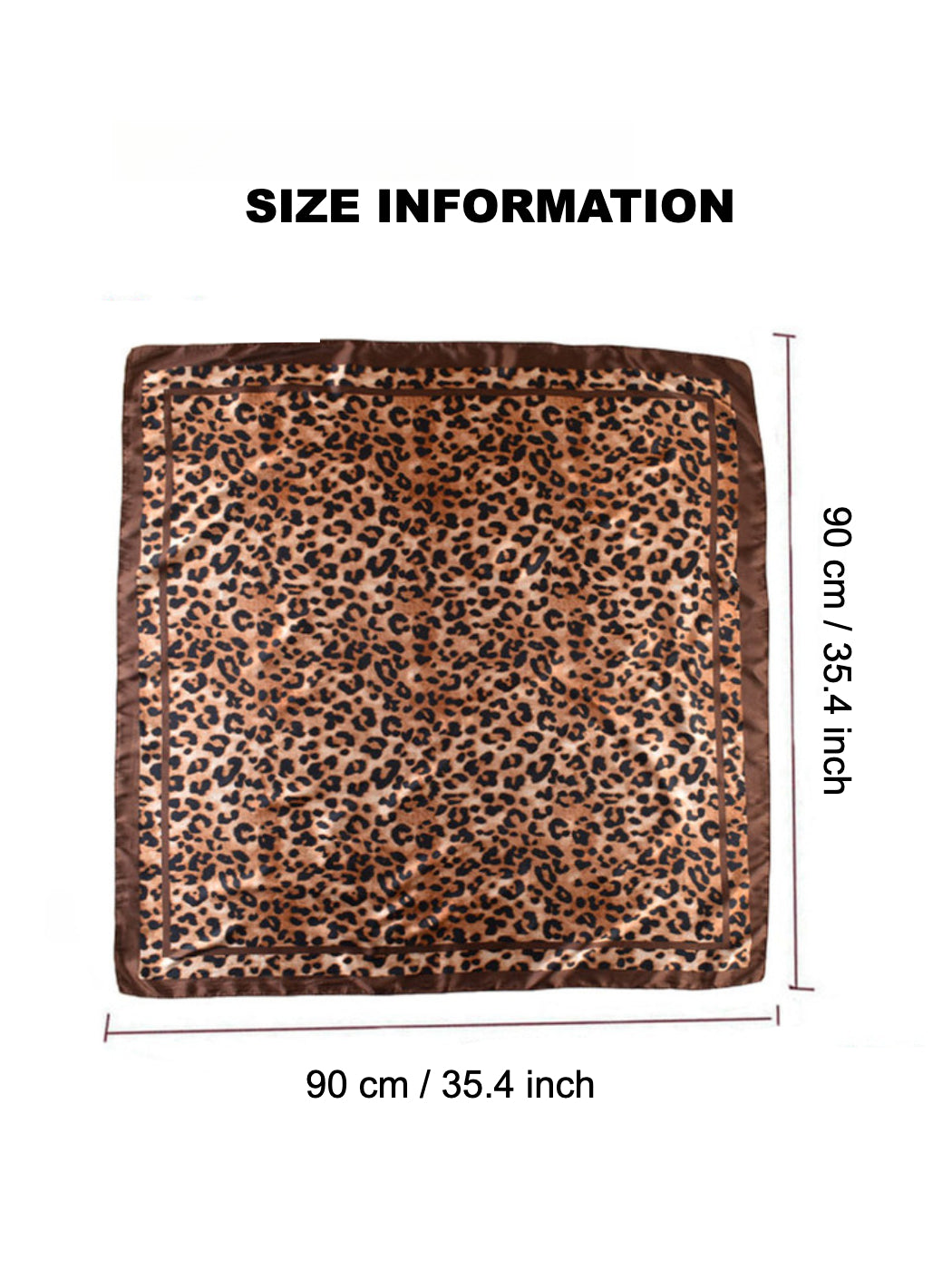 Scarvii - Square Scarf with Leopard Print