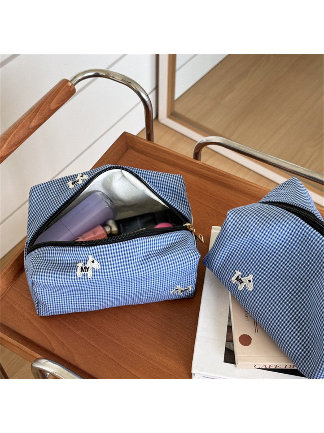 Cosbai - Dog Embroidered Cosmetic Bag - image 4