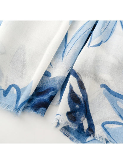 Scarvii - Daisy Print Scarf & Shawl for Women