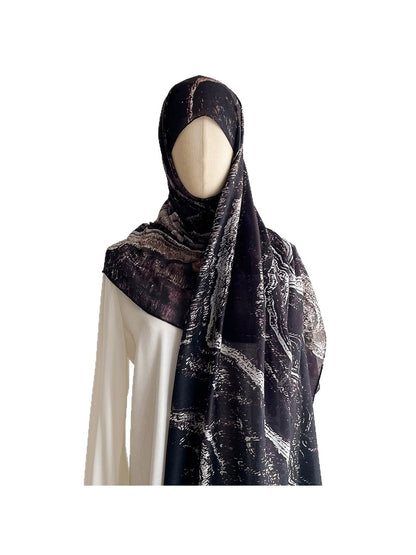 Scarvii - Flowing Floral Print Summer Wrap Scarf
