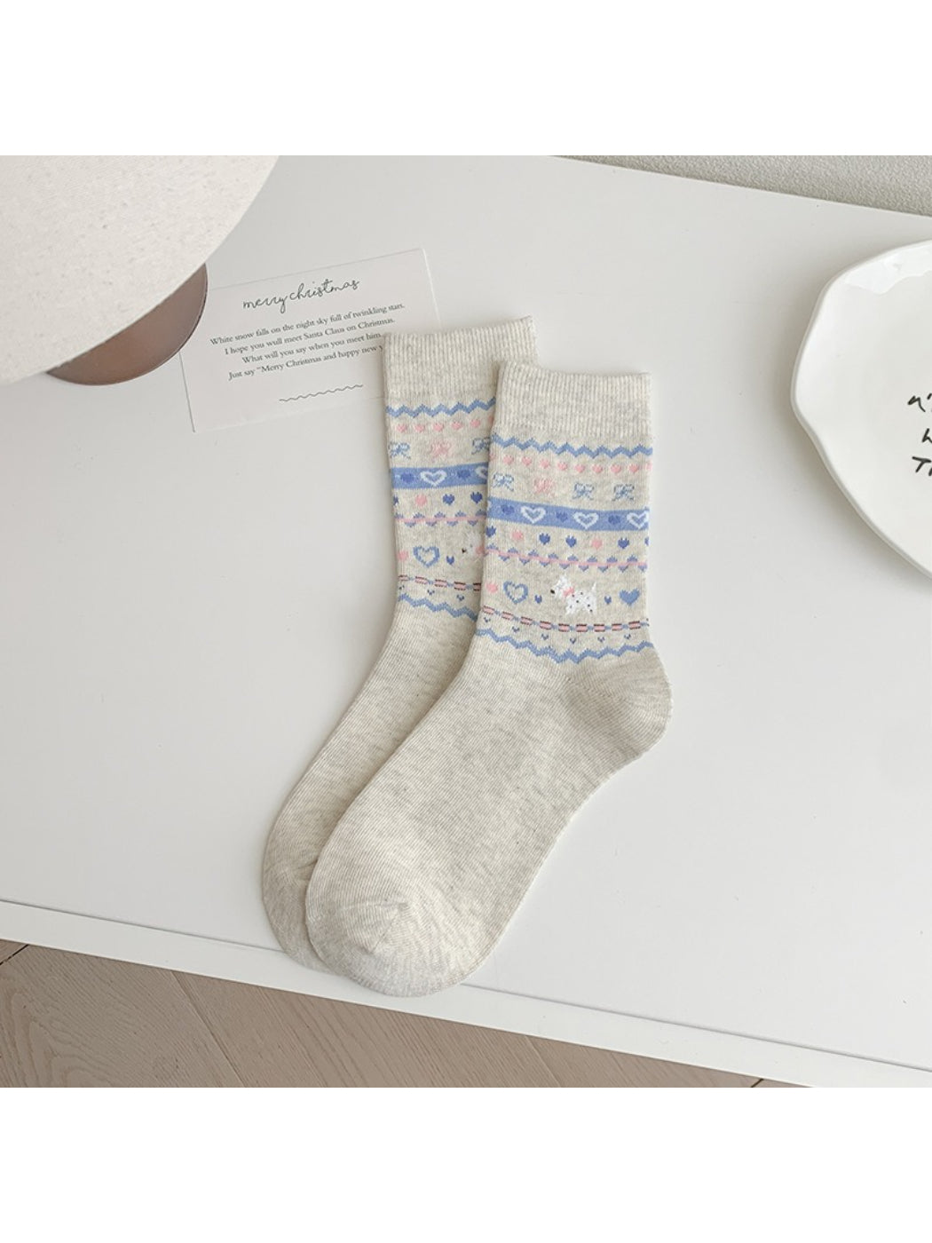 Rufia - Pastel Nordic Pattern Crew Socks product image 3