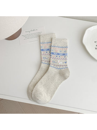 Rufia - Pastel Nordic Pattern Crew Socks product image 3