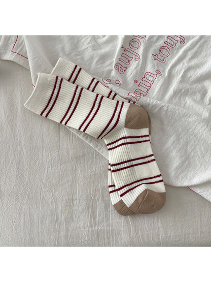 Rufia - Soft Ribbed Stripe Daily Crew Socks product image 7