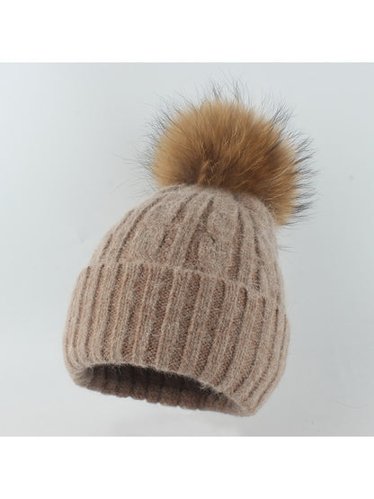 Haila - Thickened Ribbed Cuff Winter Knit Beanie