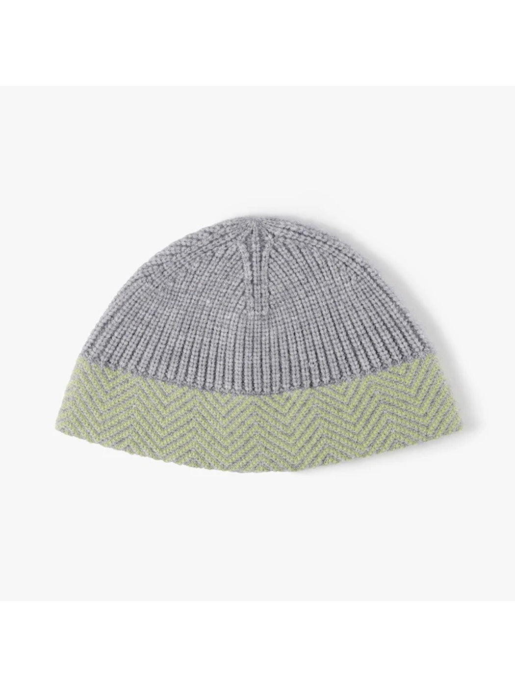 Haila - Herringbone Cuff Textured Knit Beanie