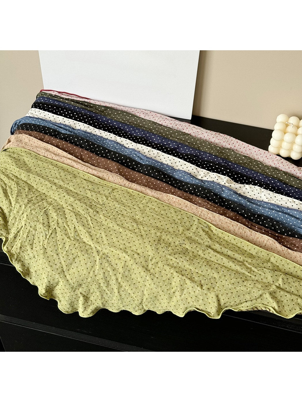 Scarvii - Polka Dot Double-Sided Triangle Bandana