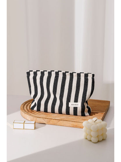 Cosbai - Bold Stripe Cosmetic Bag