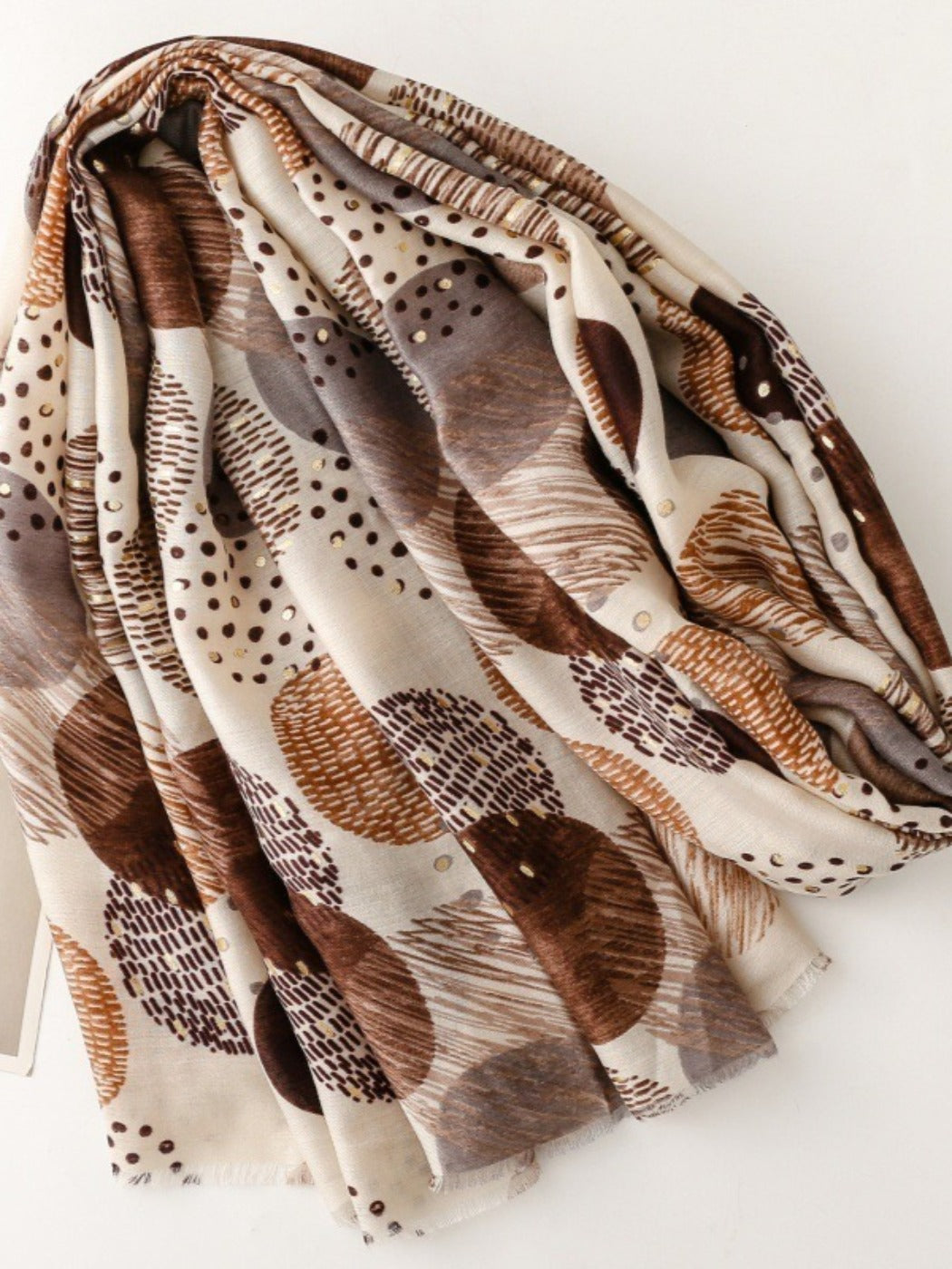 Scarvii - Soft Retro Geometric Print Scarf - 4 Colors