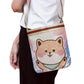 Cosbai - Cute Cartoon Crossbody Bag With Zipper