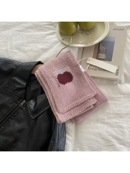 Scarvii - Apple Pattern Skinny Scarf
