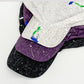 Back view of Haila graffiti vintage baseball cap highlighting strap