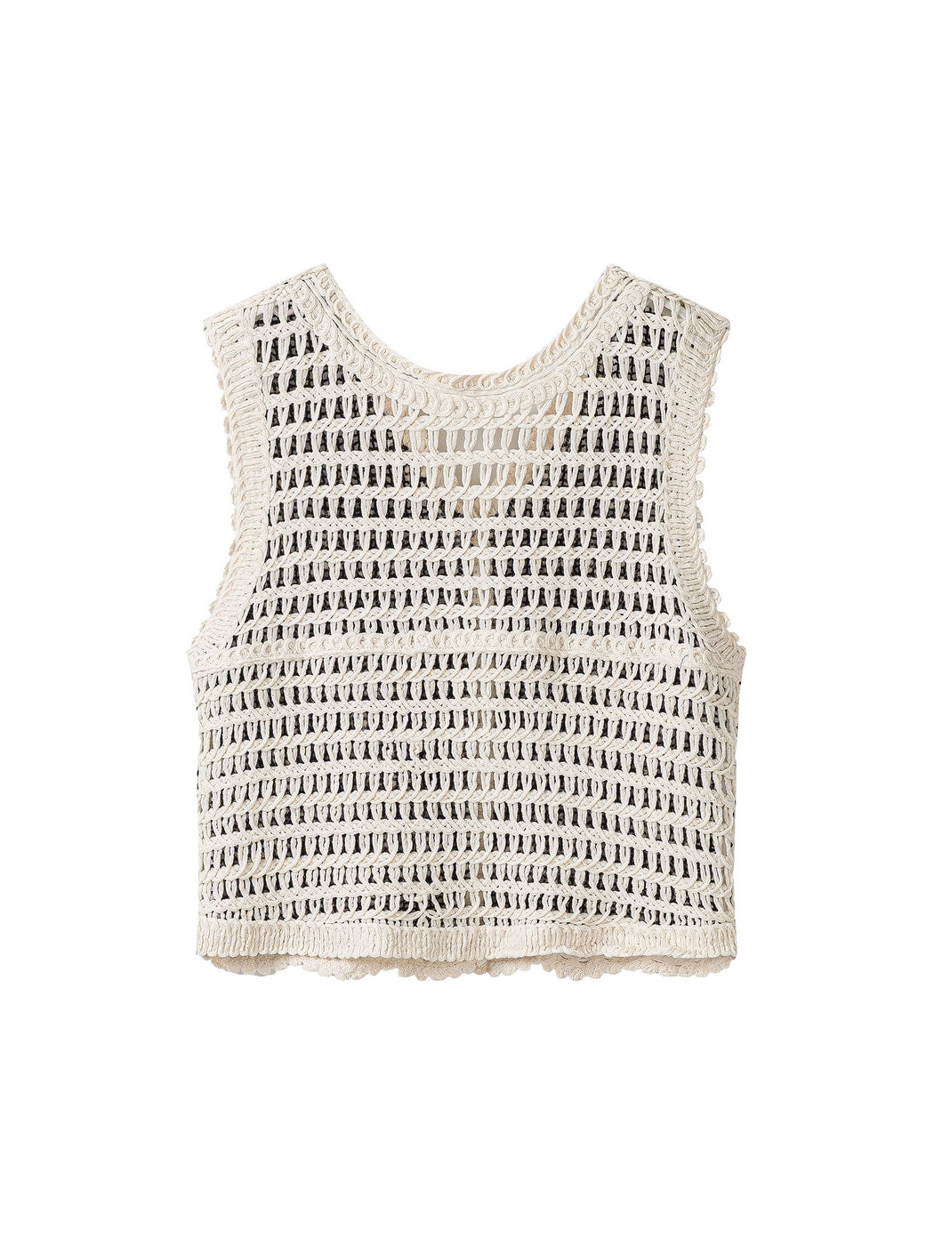 Crosa - V Neck Butterfly and Floral Knit Vest