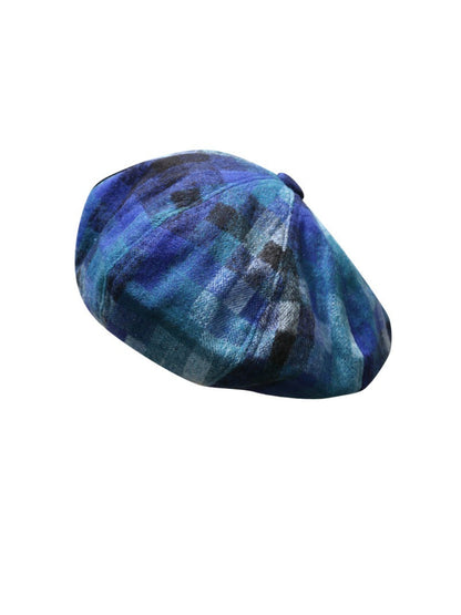 Haila - Colorblock Plaid Beret