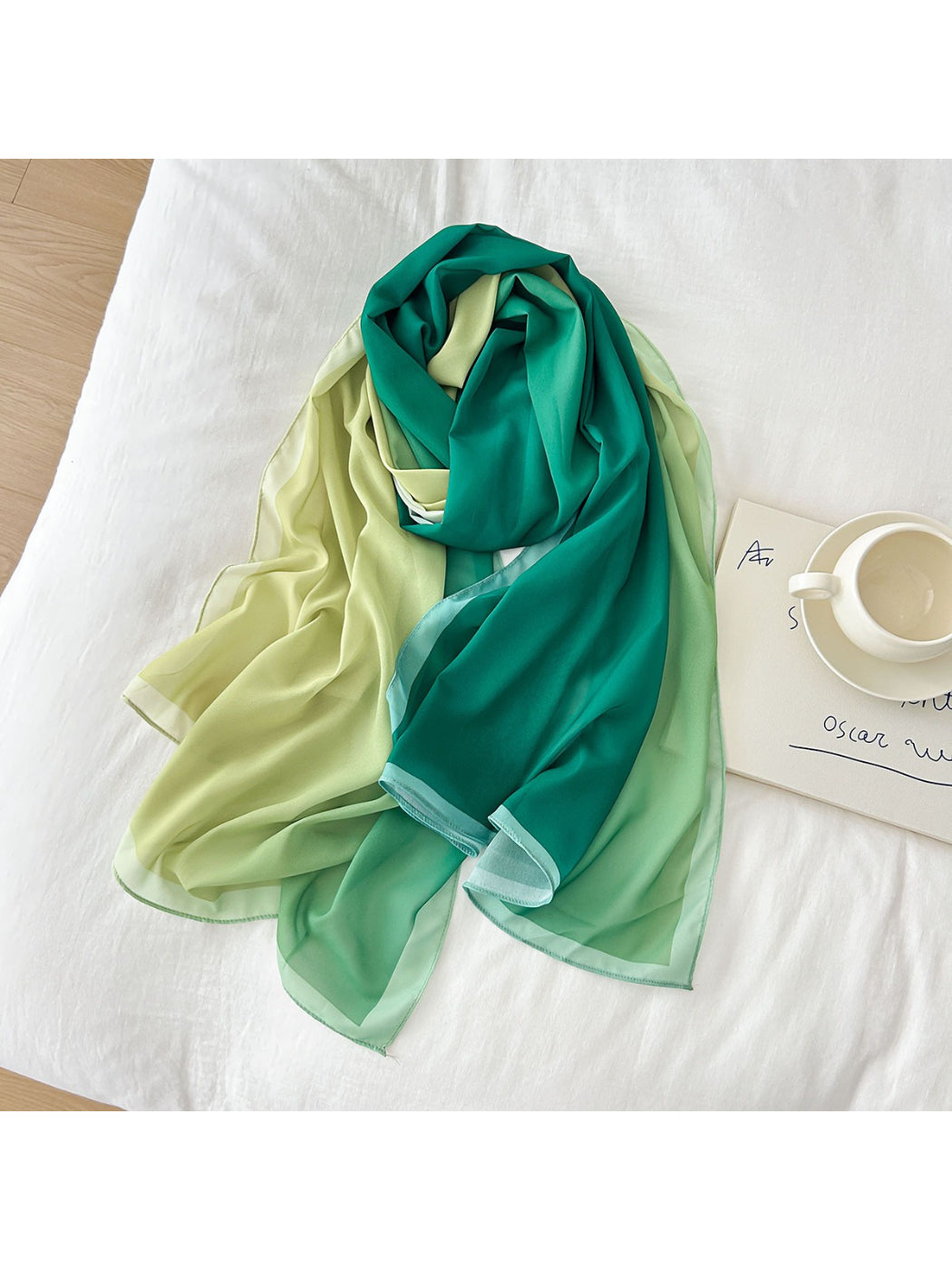 Scarvii - Soft Gradient Flow Chiffon Scarf