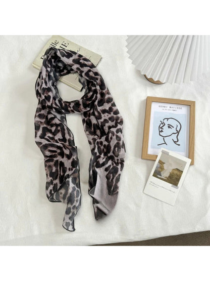 Scarvii - Sheer Floral Printed Scarf