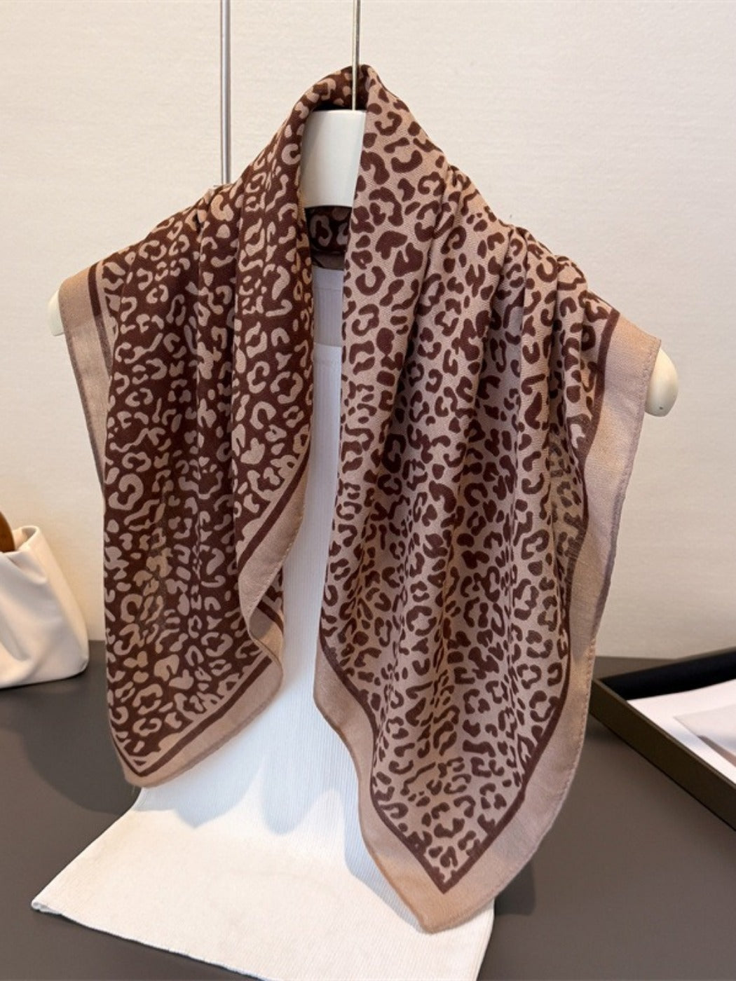 Scarvii - Classic Scarf with Leopard Print