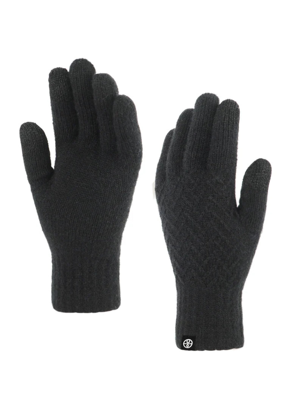 Gloving - Diamond Textured Knit Winter Gloves