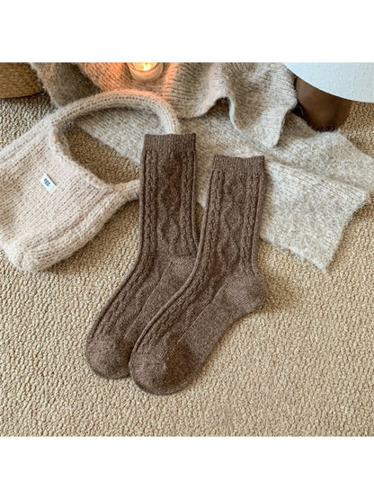 Rufia - Cable Knit Crew Socks