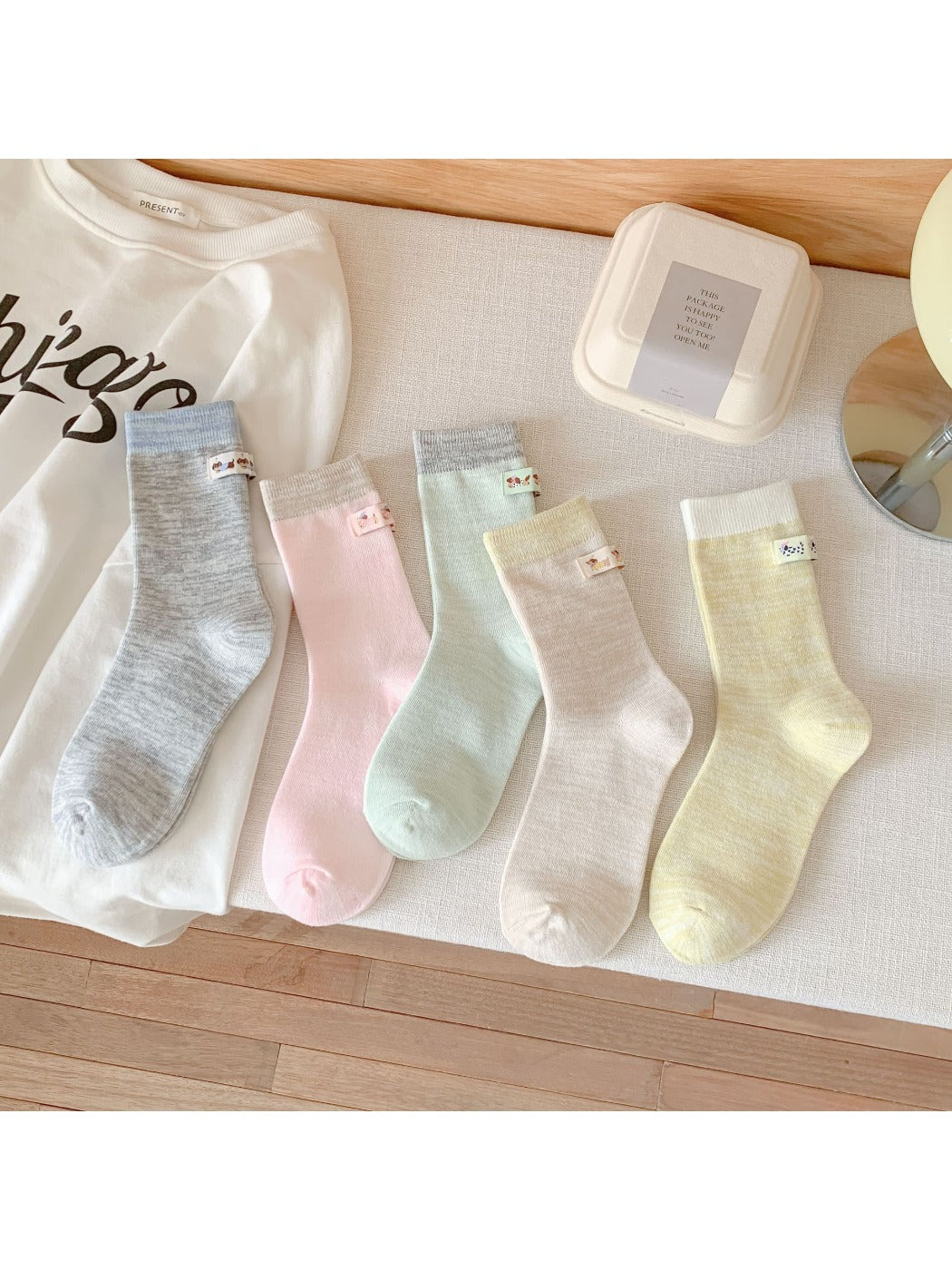 Rufia - Sweet Dog Label Mid-Calf Socks