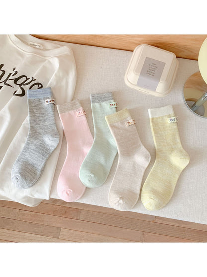 Rufia - Sweet Dog Label Mid-Calf Socks