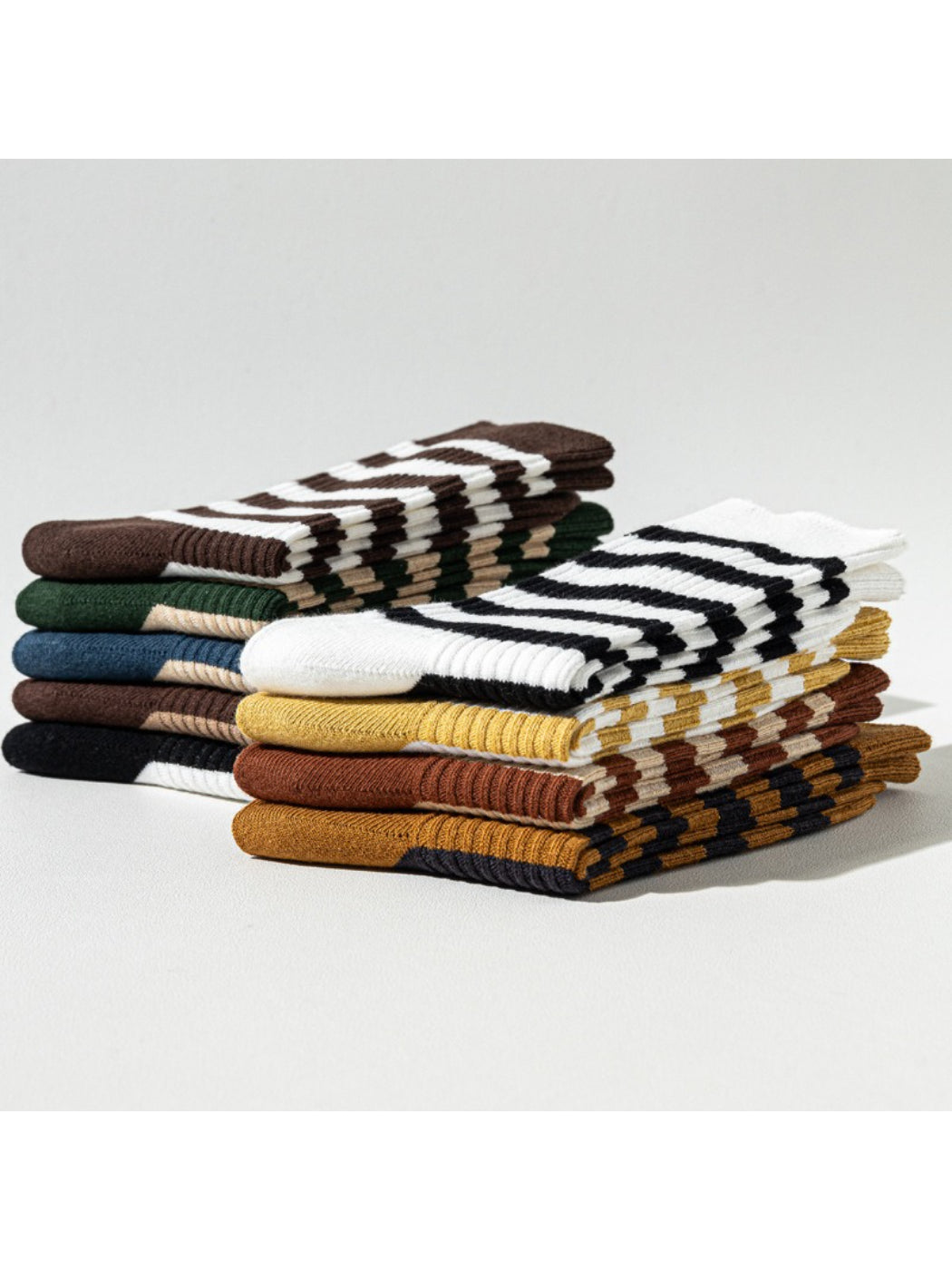 Rufia - Cozy Ribbed Stripe Crew Socks product image 10