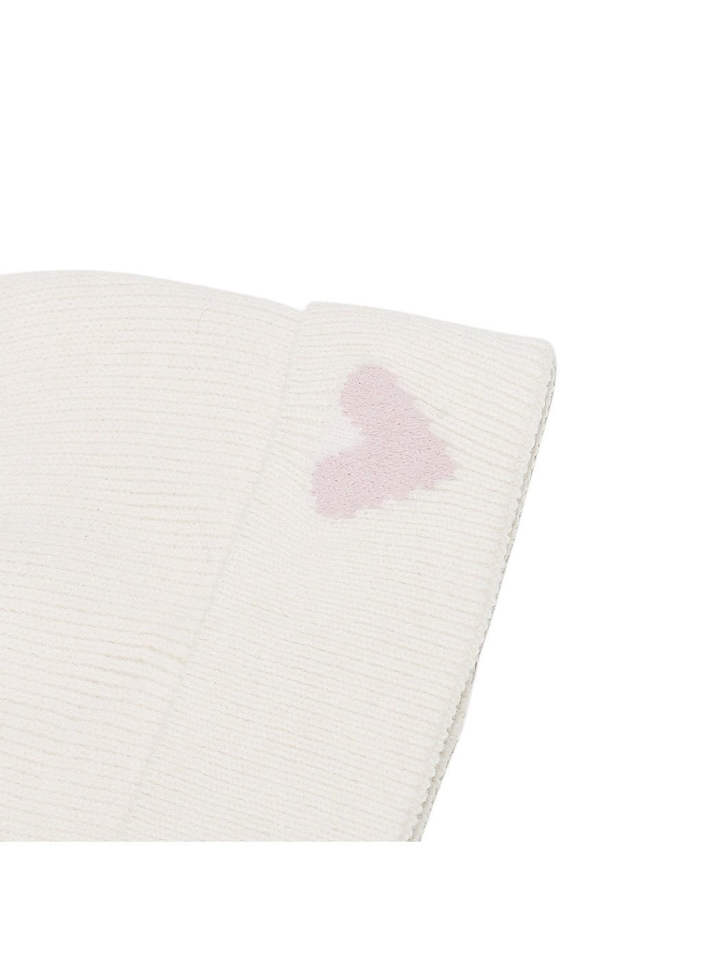 Haila Heart Patch Ribbed Beanie