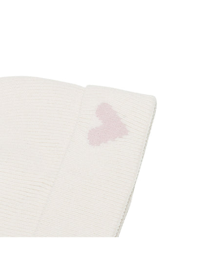 Haila Heart Patch Ribbed Beanie