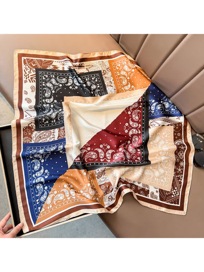 Scarvii Paisley Patchwork Square Scarf