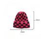 Haila - Winter Checkered Knitted Beanie
