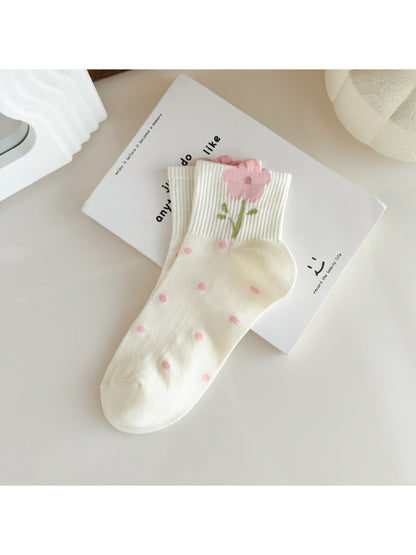 Rufia - Sweet Floral Bow Ankle Socks product image 6