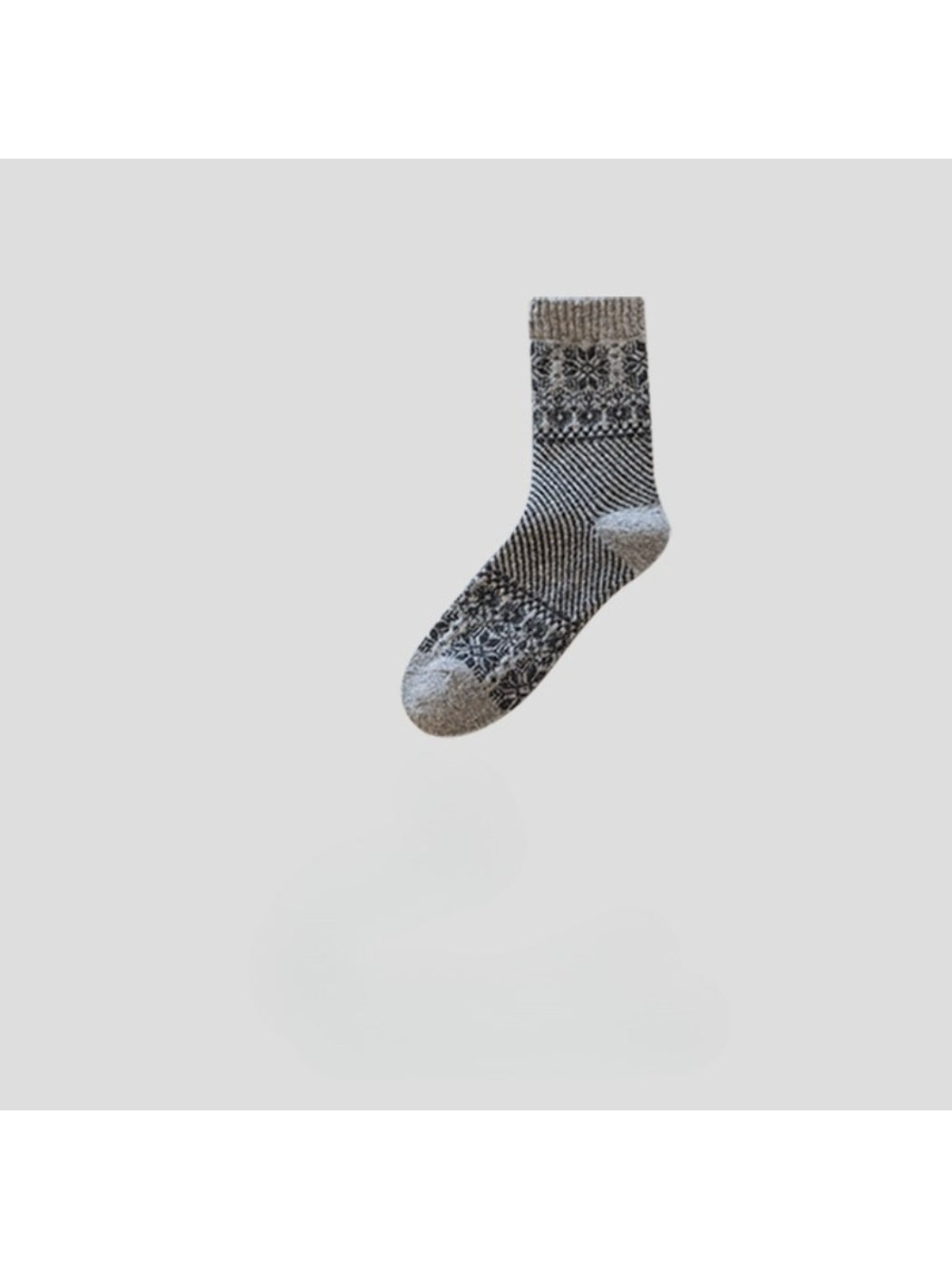 Rufia - Soft Geometric Knit Crew Socks